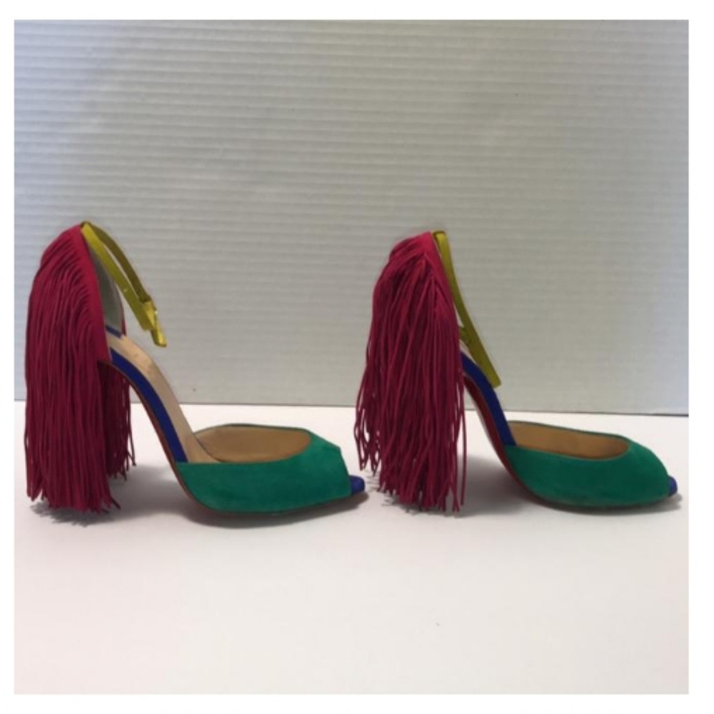 Christian Louboutin Multicolor Otrot suede sandal